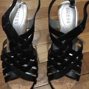 Guess platform wedges